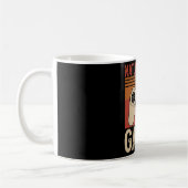 Retro geborener Gamer lustig Kaffeetasse (Links)