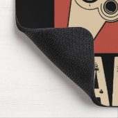Retro geborener Gamer lustig Mousepad (Ecke)