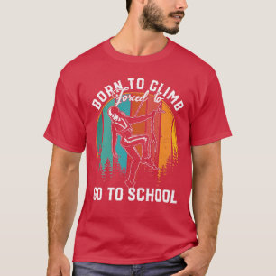 Retro Geborenes Pferd gezwungen, zur Schule Barre T-Shirt
