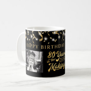 Retro Geburtstag 80 Jahre im Werden Andenken Kaffeetasse