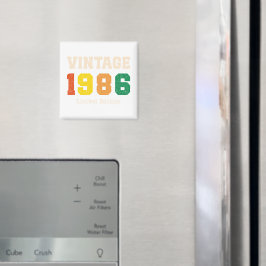 Retro-Geburtstagsdesign in limitierter Auflage von Magnet