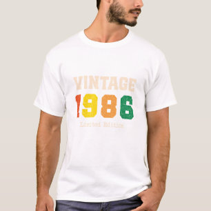 Retro-Geburtstagsdesign limitierte Auflage 1986 T-Shirt
