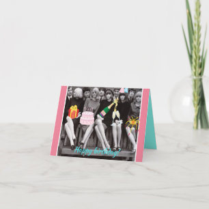 Retro-Geburtstagskarte Karte