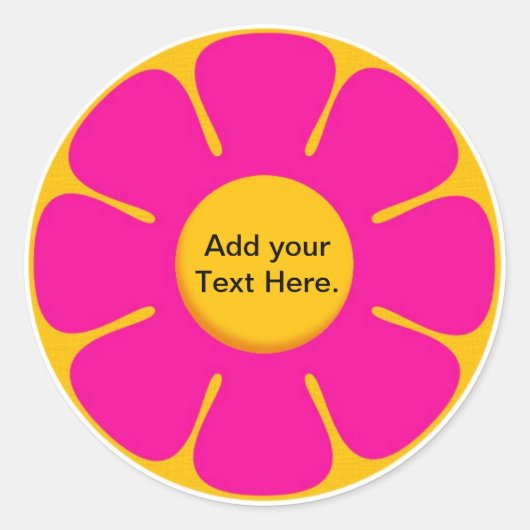Retro Geburtstagsparty Cupcake Toppers Stickers (Vorderseite)
