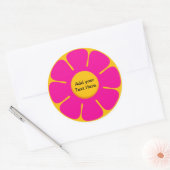 Retro Geburtstagsparty Cupcake Toppers Stickers (Umschlag)