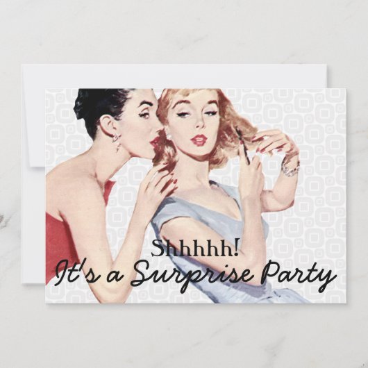 Retro-Geburtstagsparty der 50er Jahre Einladung (Vorderseite)