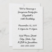 Retro-Geburtstagsparty der 50er Jahre Einladung (Rückseite)