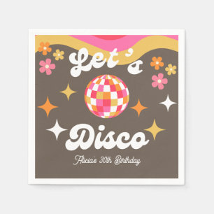 Retro-Geburtstagsparty für jedes Alter - Let's Dis Serviette