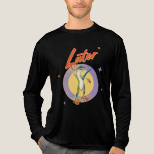 Retro Gecko Später Lazy Day Humor Tri-Blend Shirt