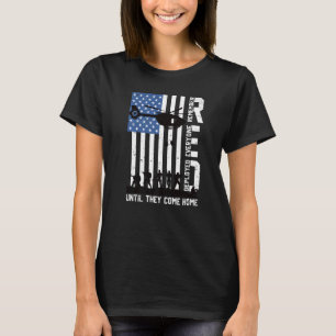 Retro Gedenkt Jeder Veteran US-Flagge Eingesetzt R T-Shirt