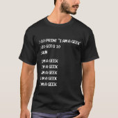 Retro Geek-Computer-Code-T - Shirt BASIC GOTO 10 (Vorderseite)