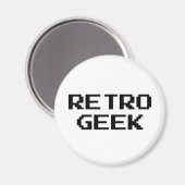 Retro Geek Produkte & Designs! Magnet (Vorderseite/Rückseite)