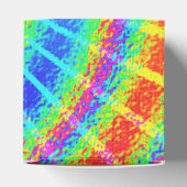 Retro Gefärbte Krawatte Hippie Psychedelic Geschenkschachtel (Oben)