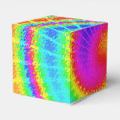 Retro Gefärbte Krawatte Hippie Psychedelic Geschenkschachtel (Rückseite)