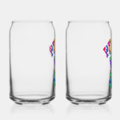 Retro Gefärbte Krawatte Peace Sign Can Glass Set Dosenglas (Rechts)