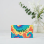 Retro Gefärbte Krawatte Style Business Cards Visitenkarte (Stehend Vorderseite)