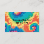 Retro Gefärbte Krawatte Style Business Cards Visitenkarte (Vorderseite)