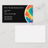 Retro-Gefärbte Krawatte-Theme-Visitenkarten Visitenkarte (Vorne/Hinten)