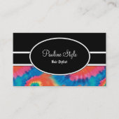 Retro-Gefärbte Krawatte-Visitenkarten Visitenkarte (Vorderseite)