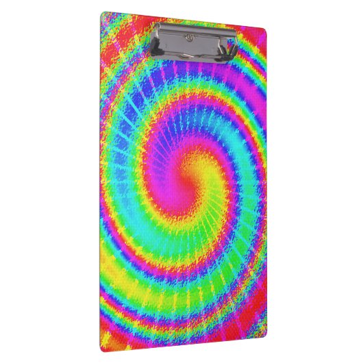 Retro gefärbte KrawatteHippie psychedelisch Klemmbrett (Rechts)