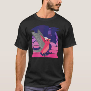 Retro geflügelter Drache I Schreiende Rosenbrustga T-Shirt