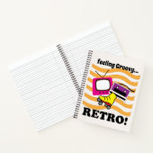 Retro Gefühl Groovy Retro Notizblock (Innenseite)