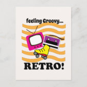Retro Gefühl Groovy Retro Postkarte (Vorderseite)