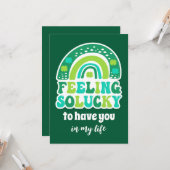 Retro Gefühl so Lucky St. Patrick's Day Card Karte (Vorderseite/Rückseite Beispiel)