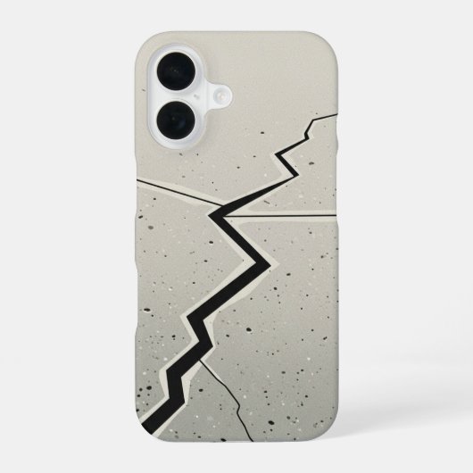 Retro Gehwegrisslinie iPhone 16 Hülle (Rückseite)