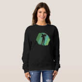 Retro Geiger Violinist Violinspieler Sweatshirt (Vorne ganz)