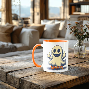 Retro-Geist-Halloween-Tasse – Gruselige und lustig Tasse