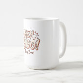Retro-Geist "Hey Boo!" Kaffeetasse (VorderseiteRechts)