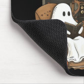 Retro-Geist liest Bücher, Bibliothekar-Geist Mousepad (Ecke)