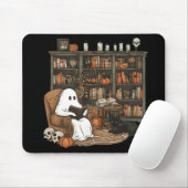 Retro-Geist liest Bücher, Bibliothekar-Geist Mousepad (Mit Mouse)