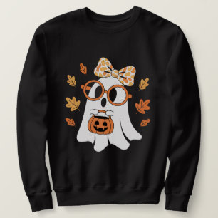 Retro-Geist mit Kürbis-Eimer-Pullover Sweatshirt