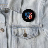 Retro Geist vom 76. 4. Juli Shirt Button (Beispiel)