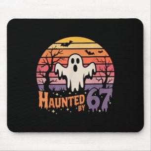 Retro-Geister-Meme 67 Sechs Sieben 6 7  Mousepad