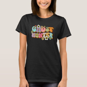 Retro-Geisterjäger-Hippie-Blume-Halloween-Groovy T-Shirt