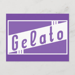 Retro-Gelato Postkarte