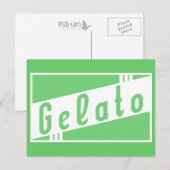 Retro-Gelato Postkarte (Vorne/Hinten)