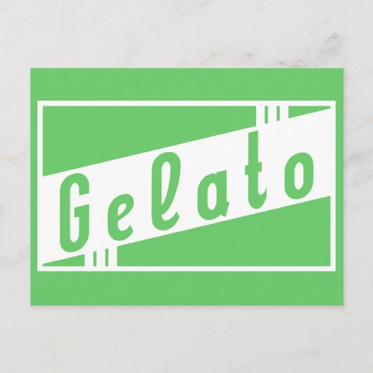 Retro-Gelato Postkarte (Vorderseite)