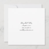 Retro-Gelb-Grün-Blume Post Hochzeit Einladung (Rückseite)