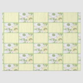 Retro Gelb Grün Mitte Jahrhundert Land Blüte Seidenpapier