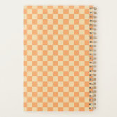 Retro Gelb Orange Schachbrett 2026 Planer (Rückseite)