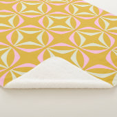 Retro Gelb und Rosa Mitte Jahrhundert Modernes Mus Sherpadecke (3/4)