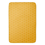 Retro Gelbe Blume Power Badematte (Vorderseite Vertikal)