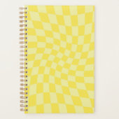 Retro-Gelbe Karos verschleierte Karton Planer (Vorderseite)
