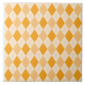 Retro gelbe Raute der Keramikfliese (Vorderseite)