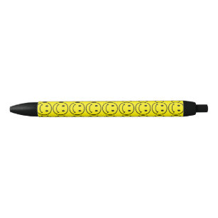 Retro gelber Gesichts-Stift Kugelschreiber