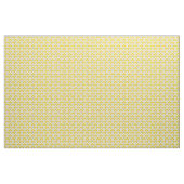 Retro Gelbes Blumengartenmuster Stoff (Fat Quarter (45,7 x 55,9 cm))
